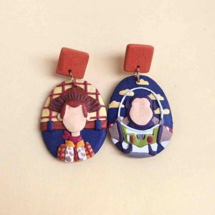 Toy Story Polymer Clay Earrings