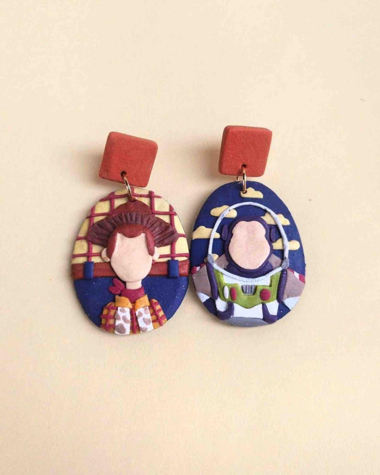 Toy Story Polymer Clay Earrings