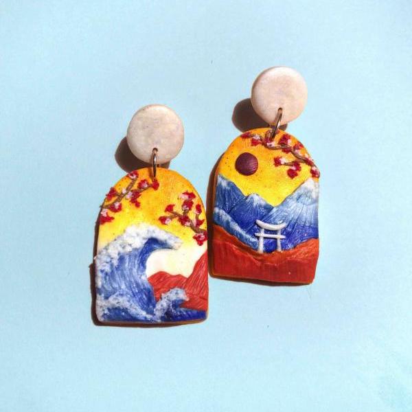 Japan Polymer Clay Earrings